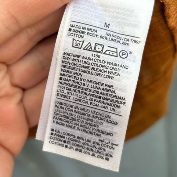 Banana Republic Laurel Linen-Cotton Top, M - Picture 8 of 9